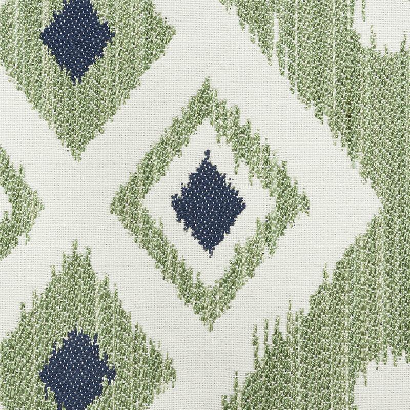SCHUMACHER  WORLD VIEW CRUSOE IKAT PATTERN WOVENS PATTERN WOVENS GREEN   - 76522