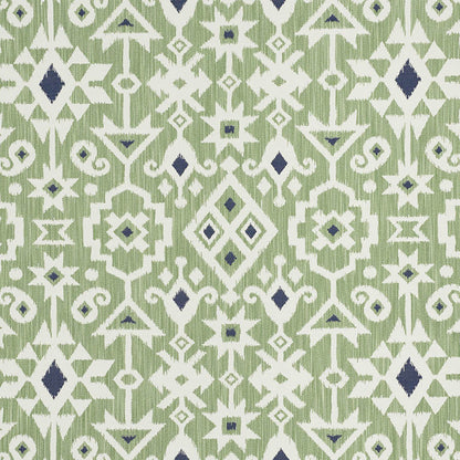 SCHUMACHER  WORLD VIEW CRUSOE IKAT PATTERN WOVENS PATTERN WOVENS GREEN   - 76522