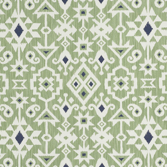 SCHUMACHER  WORLD VIEW CRUSOE IKAT PATTERN WOVENS PATTERN WOVENS GREEN   - 76522
