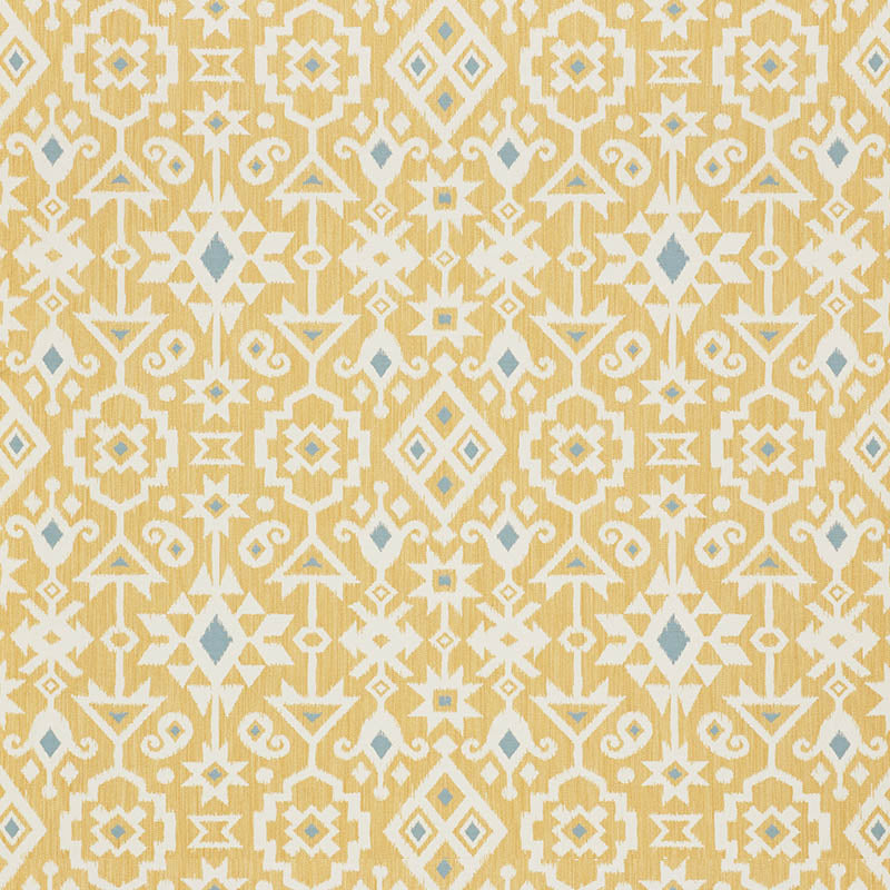 SCHUMACHER  WORLD VIEW CRUSOE IKAT PATTERN WOVENS PATTERN WOVENS YELLOW   - 76523