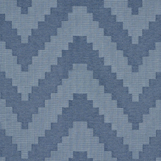 SCHUMACHER  WORLD VIEW VERNE PATTERNED WOVENS PATTERNED WOVENS INDIGO   - 76532