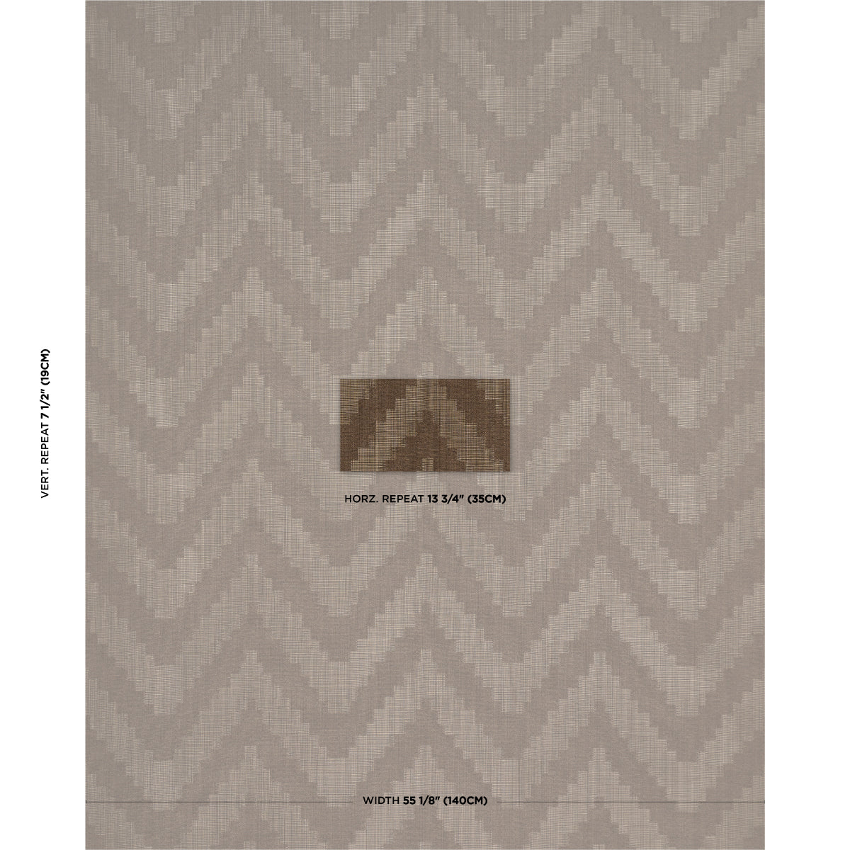 SCHUMACHER  ORPHEUM VERNE WOVEN WOVEN CHESTNUT   - 76534