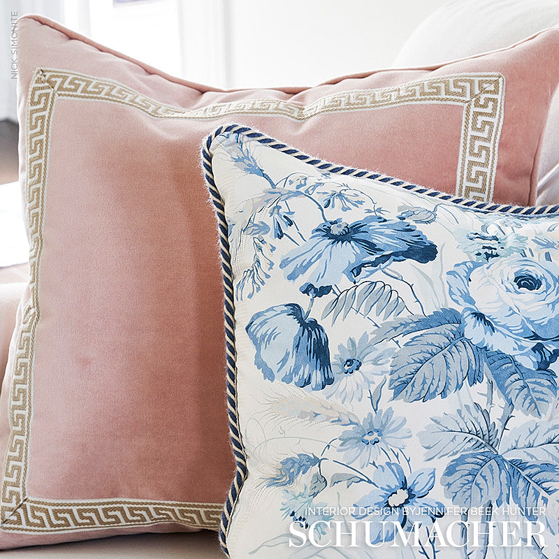 SCHUMACHER FABRIC  PERFECT BASICS: VELVET ROCKY PERFORMANCE VELVET   BLUSH   - 76600