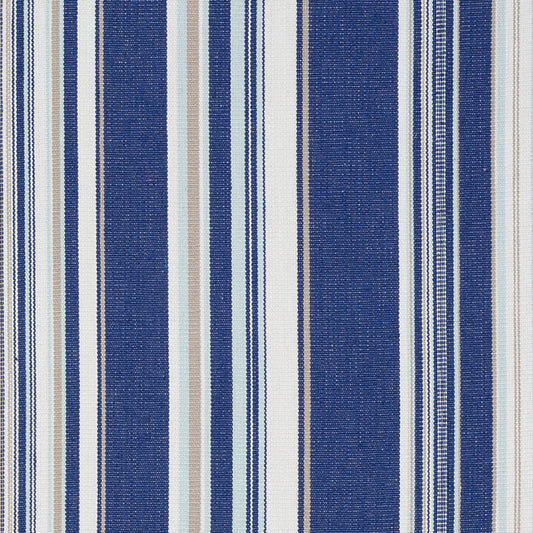 SCHUMACHER  INDOOR/OUTDOOR LINEN PONDEROSA STRIPE PATTERN WOVENS,HIGH PERFORMANCE,INDOOR/OUTDOOR PATTERN WOVENS,HIGH PERFORMANCE,INDOOR/OUTDOOR BLUE   - 76630