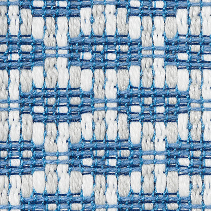 SCHUMACHER  INDOOR/OUTDOOR LINEN HICKOX INDOOR/OUTDOOR PATTERN WOVENS,HIGH PERFORMANCE,INDOOR/OUTDOOR PATTERN WOVENS,HIGH PERFORMANCE,INDOOR/OUTDOOR BLUE   - 76651