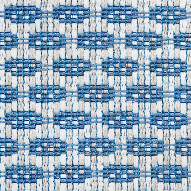 SCHUMACHER  INDOOR/OUTDOOR LINEN HICKOX INDOOR/OUTDOOR PATTERN WOVENS,HIGH PERFORMANCE,INDOOR/OUTDOOR PATTERN WOVENS,HIGH PERFORMANCE,INDOOR/OUTDOOR BLUE   - 76651