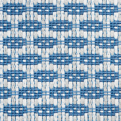 SCHUMACHER  INDOOR/OUTDOOR LINEN HICKOX INDOOR/OUTDOOR PATTERN WOVENS,HIGH PERFORMANCE,INDOOR/OUTDOOR PATTERN WOVENS,HIGH PERFORMANCE,INDOOR/OUTDOOR BLUE   - 76651