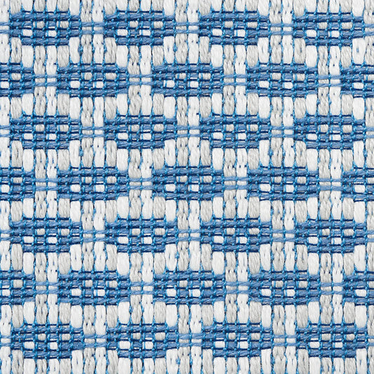 SCHUMACHER  INDOOR/OUTDOOR LINEN HICKOX INDOOR/OUTDOOR PATTERN WOVENS,HIGH PERFORMANCE,INDOOR/OUTDOOR PATTERN WOVENS,HIGH PERFORMANCE,INDOOR/OUTDOOR BLUE   - 76651