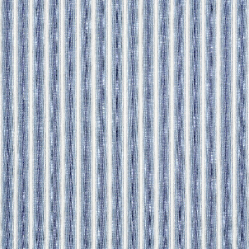 SCHUMACHER FABRIC  INDOOR/OUTDOOR LINEN COLADA STRIPE INDOOR/OUTDOOR   BLUE   - 76660