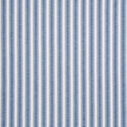 SCHUMACHER FABRIC  INDOOR/OUTDOOR LINEN COLADA STRIPE INDOOR/OUTDOOR   BLUE   - 76660