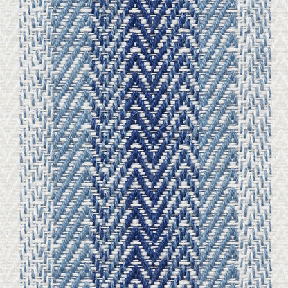 SCHUMACHER FABRIC  INDOOR/OUTDOOR LINEN COLADA STRIPE INDOOR/OUTDOOR   BLUE   - 76660