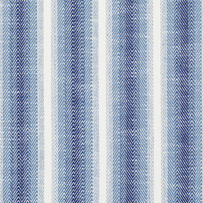 SCHUMACHER FABRIC  INDOOR/OUTDOOR LINEN COLADA STRIPE INDOOR/OUTDOOR   BLUE   - 76660