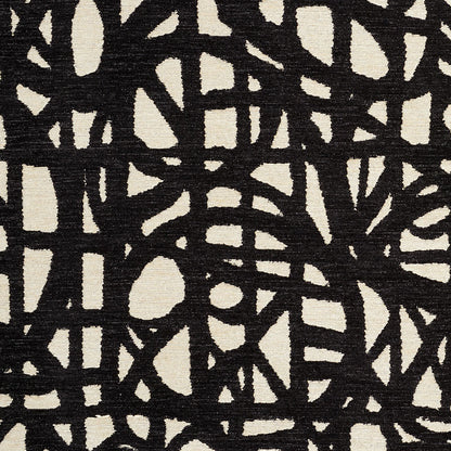 SCHUMACHER  FREEHAND MOMENTUM CHENILLE,HIGH PERFORMANCE,PATTERN WOVENS CHENILLE,HIGH PERFORMANCE,PATTERN WOVENS BLACK   - 76711