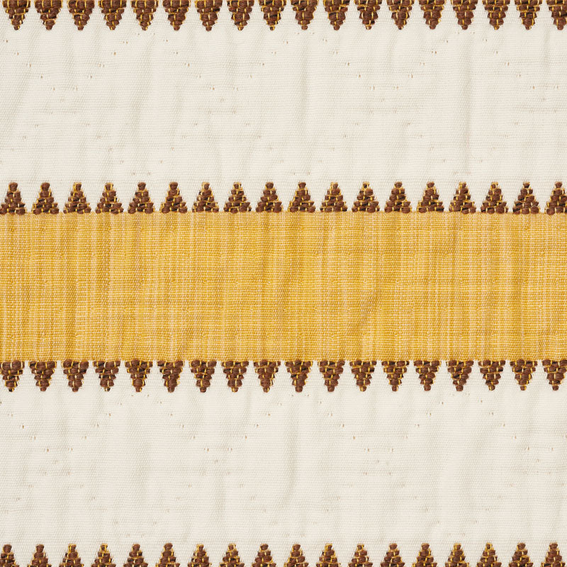 SCHUMACHER  FOLK ART ISOLDE STRIPE MATELASSE WOVENS MATELASSELLOW   - 76752