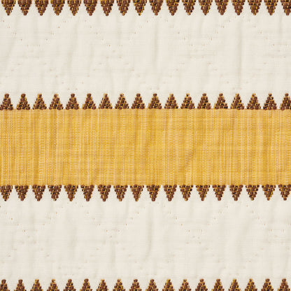 SCHUMACHER  FOLK ART ISOLDE STRIPE MATELASSE WOVENS MATELASSELLOW   - 76752