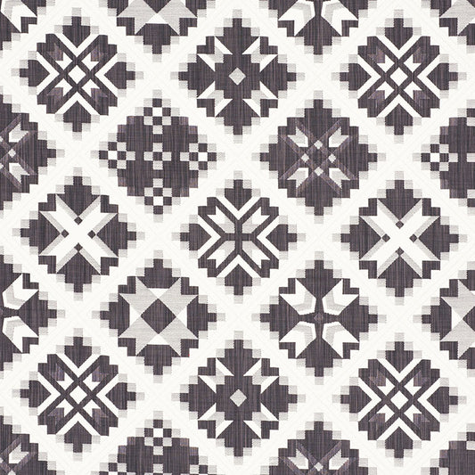 SCHUMACHER  NEW AMERICANA TRISTAN PATCHWORK PRINTS PRINTS CHARCOAL   - 76761