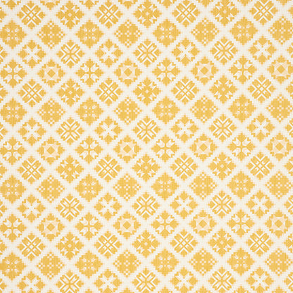 SCHUMACHER  NEW AMERICANA TRISTAN PATCHWORK PATTERN WOVENS PATTERN WOVENS YELLOW   - 76762