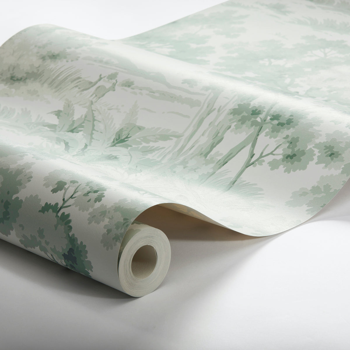 SCHUMACHER WALLCOVERING  A COUNTRY LIFE COUNTRYSIDE MORNING   GREEN   - 7678