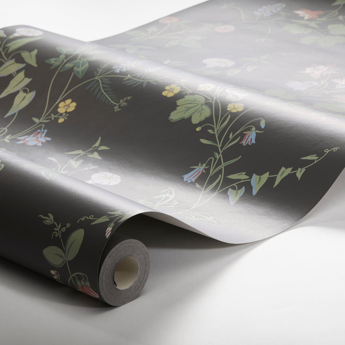 SCHUMACHER  Borastapeter MIDSUMMERS EVE   CHARCOAL   - 7679