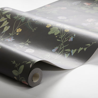 SCHUMACHER  Borastapeter MIDSUMMERS EVE   CHARCOAL   - 7679