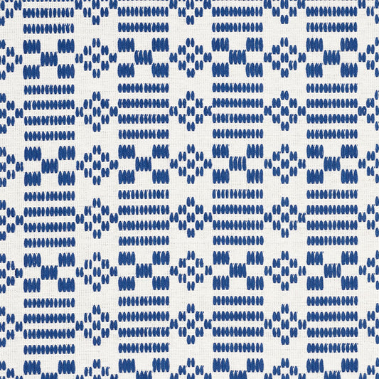 SCHUMACHER  A COUNTRY LIFE WILSON EMBROIDERY WOVEN WOVEN INDIGO   - 76790