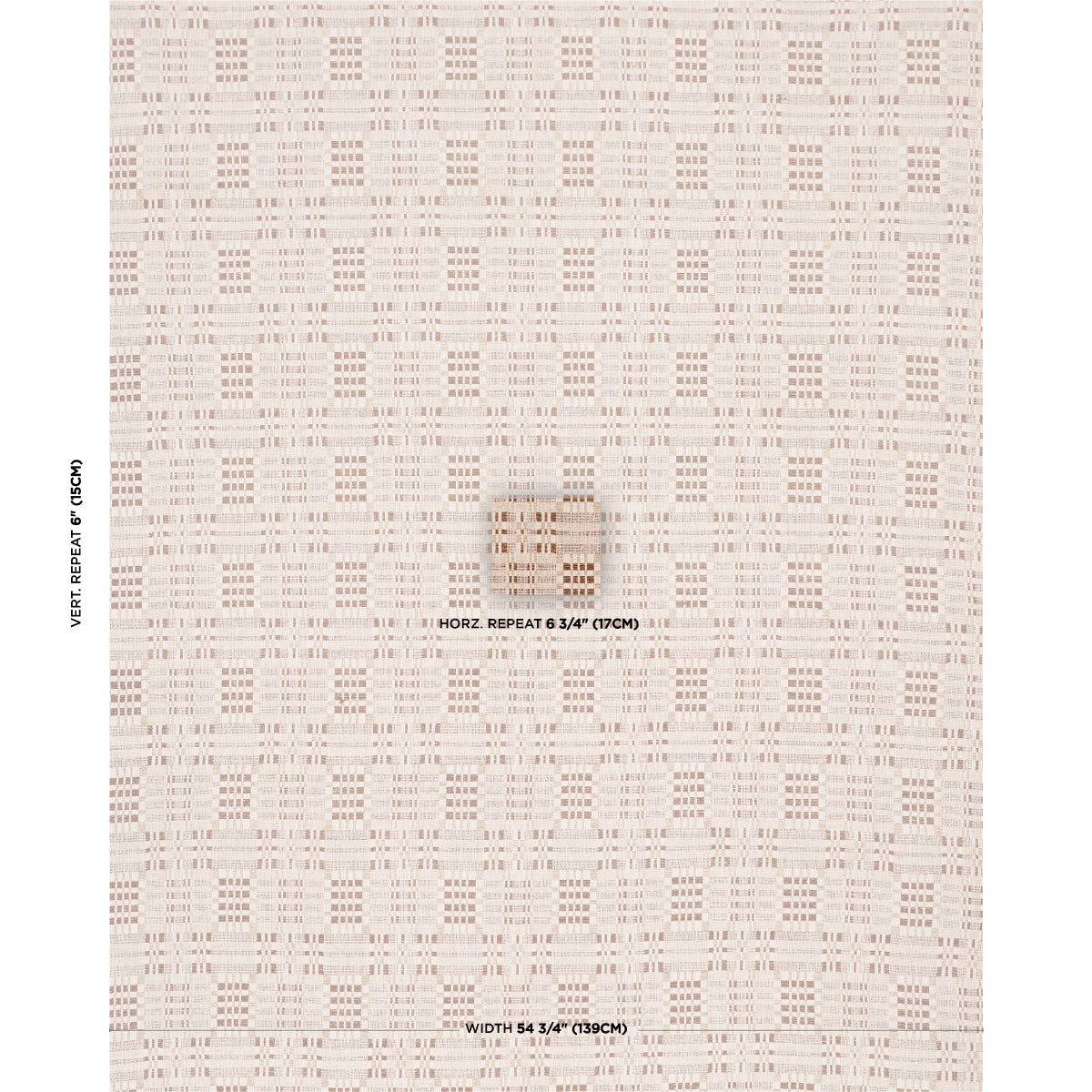 SCHUMACHER  PRAIRIE BRIMFIELD WOVEN WOVEN FAWN   - 76945