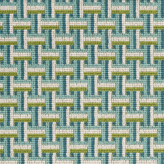 SCHUMACHER  CLASSIC WOVENS SAXON ??PINGL?? WOVEN WOVEN PEACOCK   - 76970