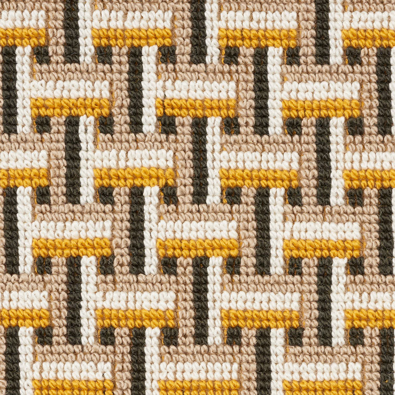 SCHUMACHER  CLASSIC WOVENS SAXON ??PINGL?? WOVEN WOVEN OCHRE   - 76972