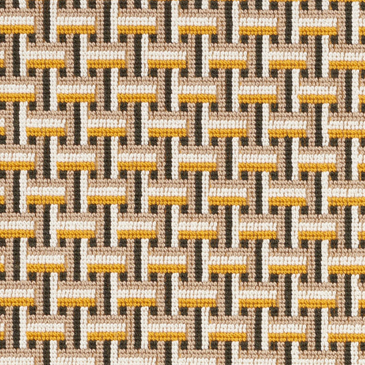 SCHUMACHER  CLASSIC WOVENS SAXON ??PINGL?? WOVEN WOVEN OCHRE   - 76972