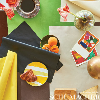 SCHUMACHER  PERFECT BASICS: COTTON CECIL COTTON CHINTZ PLAINS PLAINS WHITE   - 76980