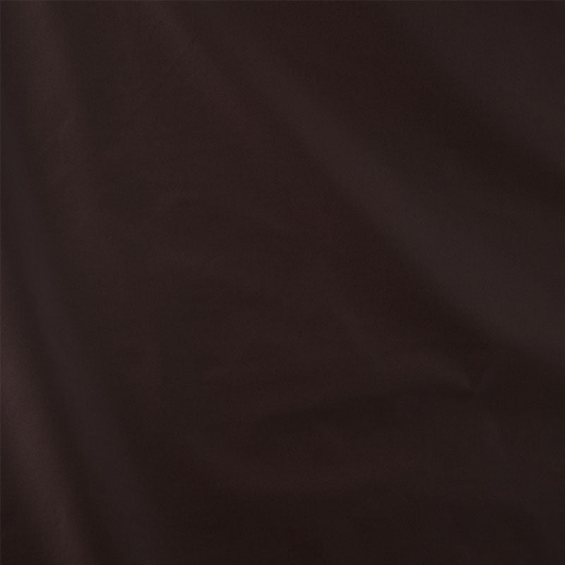 Dark brown fabric with soft folds and a matte, drapey appearance.