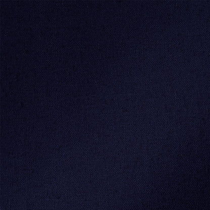 Dark navy fabric close-up texture; smooth weave, subtle grain, versatile for apparel or upholstery