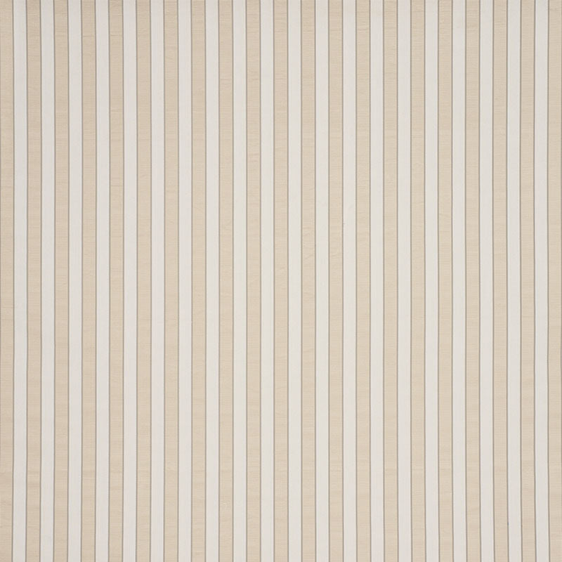 Beige & ivory vertical ribbon-striped woven fabric; champagne-toned, neutral textile.