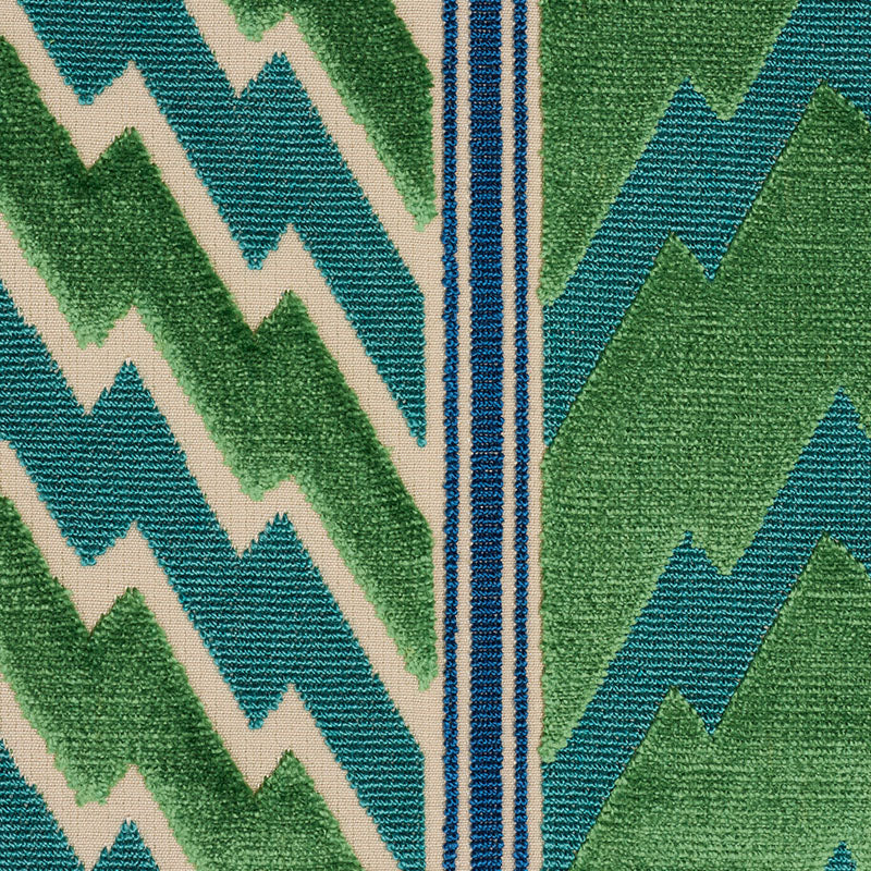 SCHUMACHER  TIMOTHY CORRIGAN FLORENTINE VELVET   Emerald   - 77110