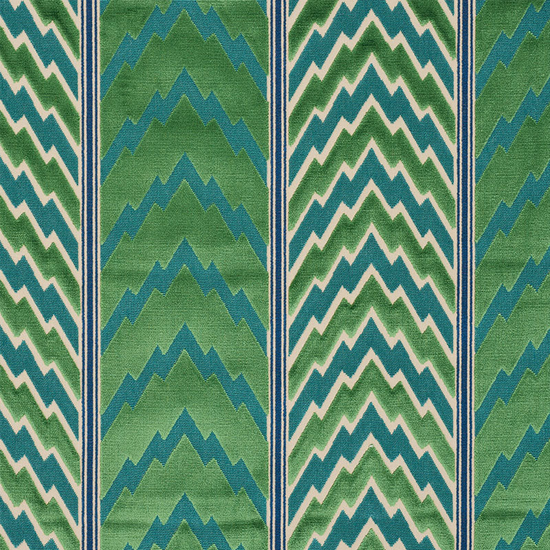 SCHUMACHER  TIMOTHY CORRIGAN FLORENTINE VELVET   Emerald   - 77110