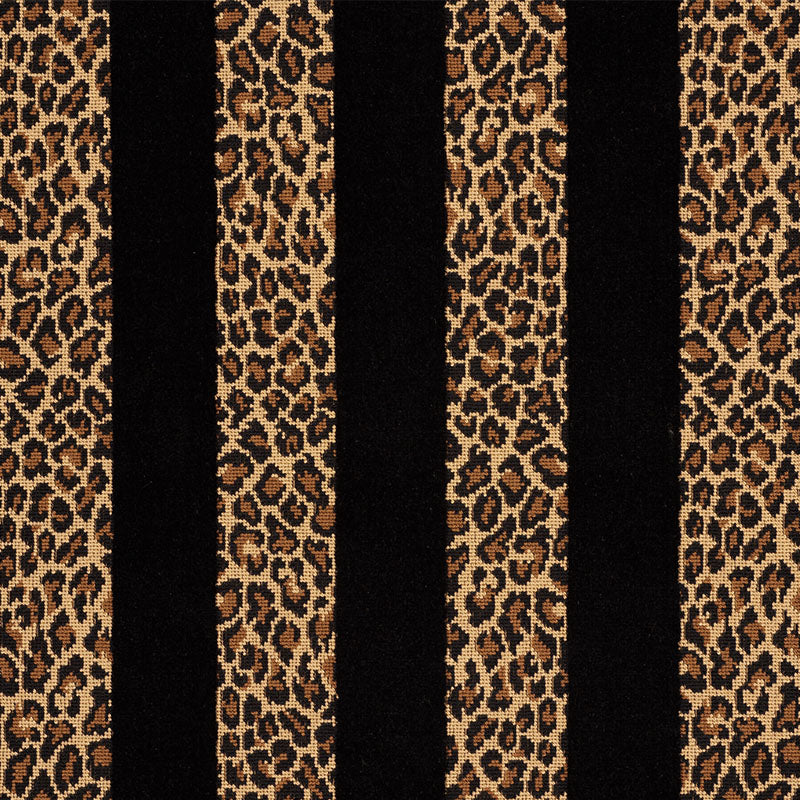 SCHUMACHER  TIMOTHY CORRIGAN GUEPARD STRIPE VELVET CUT VELVET CUT VELVET BLACK   - 77142