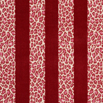 SCHUMACHER  TIMOTHY CORRIGAN GUEPARD STRIPE VELVET CUT VELVET CUT VELVET RED   - 77143
