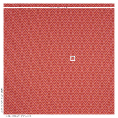 SCHUMACHER FABRIC  STEP LIVELY WILHELM   CORAL   - 77181