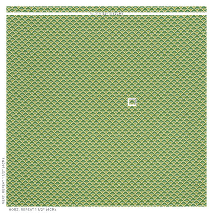 SCHUMACHER  STEP LIVELY WILHELM PATTERNED WOVENS PATTERNED WOVENS KELLY GREEN   - 77182