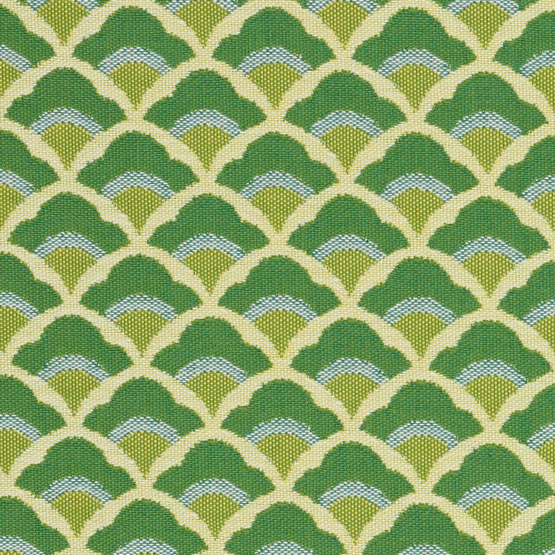 SCHUMACHER  STEP LIVELY WILHELM PATTERNED WOVENS PATTERNED WOVENS KELLY GREEN   - 77182