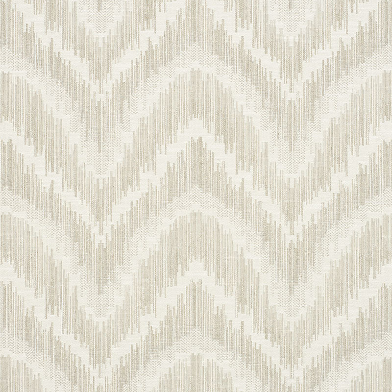 Cream and beige chevron wallpaper with subtle textured stripes, soft geometric pattern for walls.