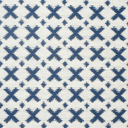 SCHUMACHER  STEP LIVELY ELIAS PATTERN WOVENS PATTERN WOVENS BLUE , IVORY   - 77200