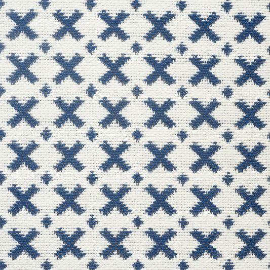 SCHUMACHER  STEP LIVELY ELIAS PATTERN WOVENS PATTERN WOVENS BLUE , IVORY   - 77200