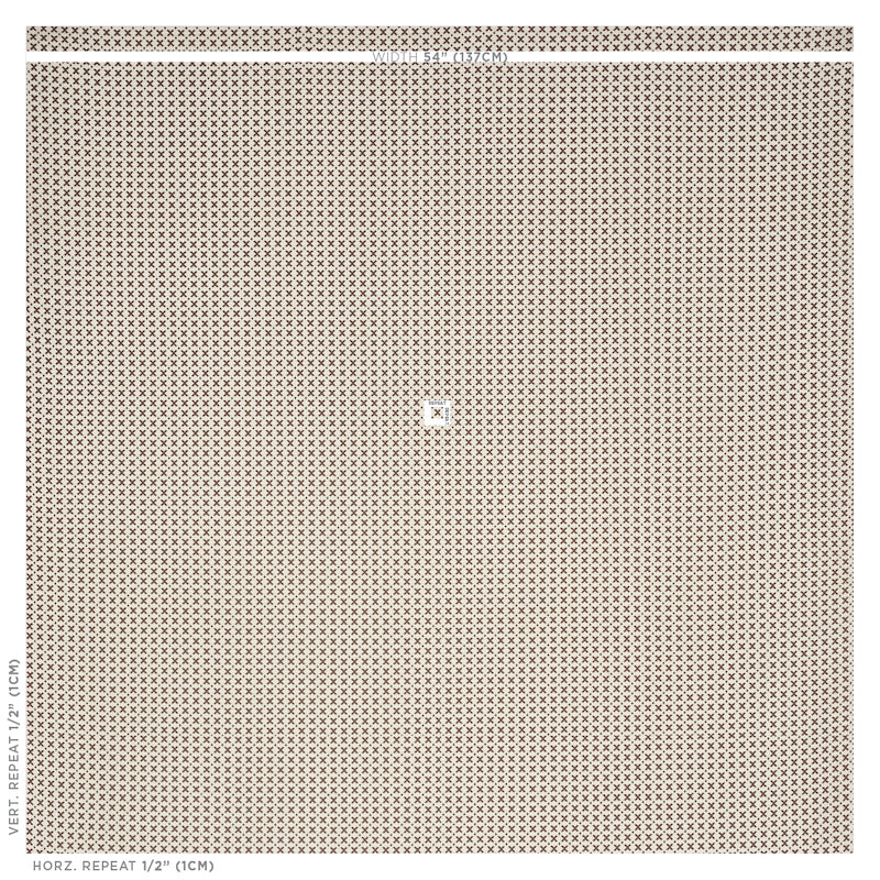 SCHUMACHER  STEP LIVELY ELIAS PATTERN WOVENS PATTERN WOVENS BROWN , ECRU   - 77202