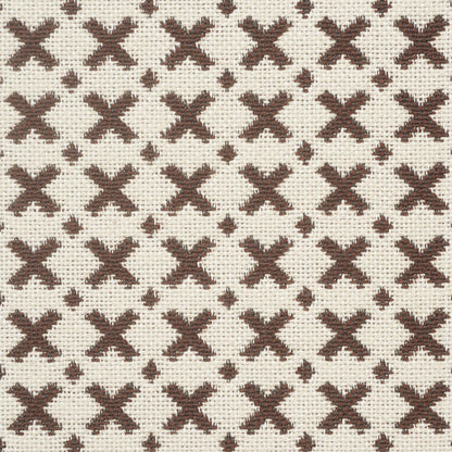 SCHUMACHER  STEP LIVELY ELIAS PATTERN WOVENS PATTERN WOVENS BROWN , ECRU   - 77202