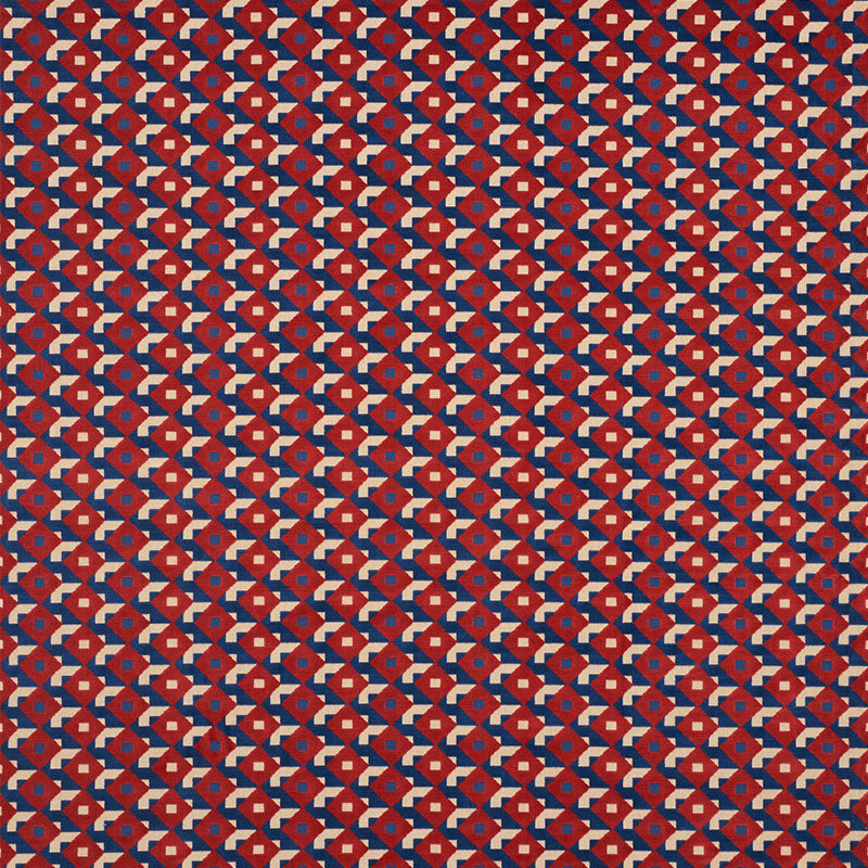 SCHUMACHER  JOHNSON HARTIG DAZZLE SHIP VELVET CUT VELVET CUT VELVET BLUE , RED   - 77241