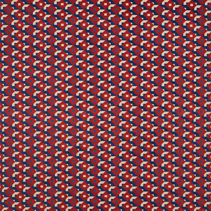 SCHUMACHER  JOHNSON HARTIG DAZZLE SHIP VELVET CUT VELVET CUT VELVET BLUE , RED   - 77241