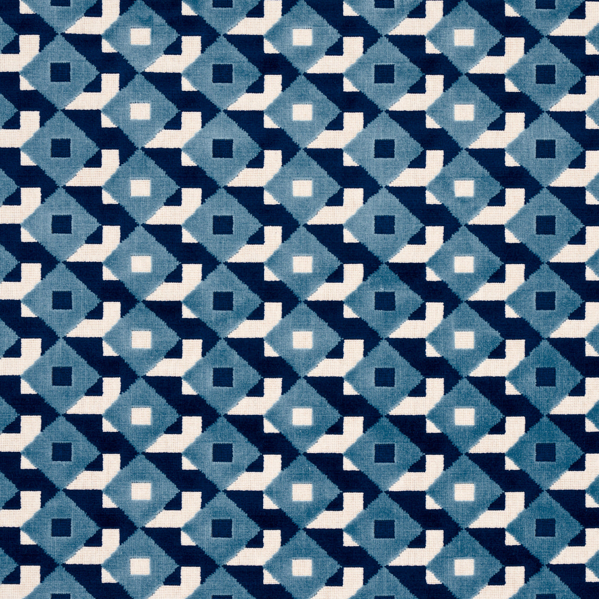 SCHUMACHER  JOHNSON HARTIG DAZZLE SHIP VELVET CUT VELVET CUT VELVET AZURE   - 77243