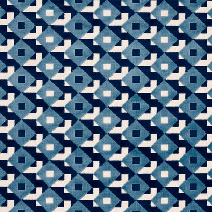 SCHUMACHER  JOHNSON HARTIG DAZZLE SHIP VELVET CUT VELVET CUT VELVET AZURE   - 77243