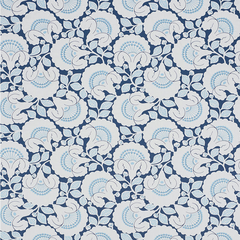 SCHUMACHER  WALLFLOWERS JACKIE APPLIQU?? EMBROIDERY EMBROIDERIES EMBROIDERIES BLUE   - 77301